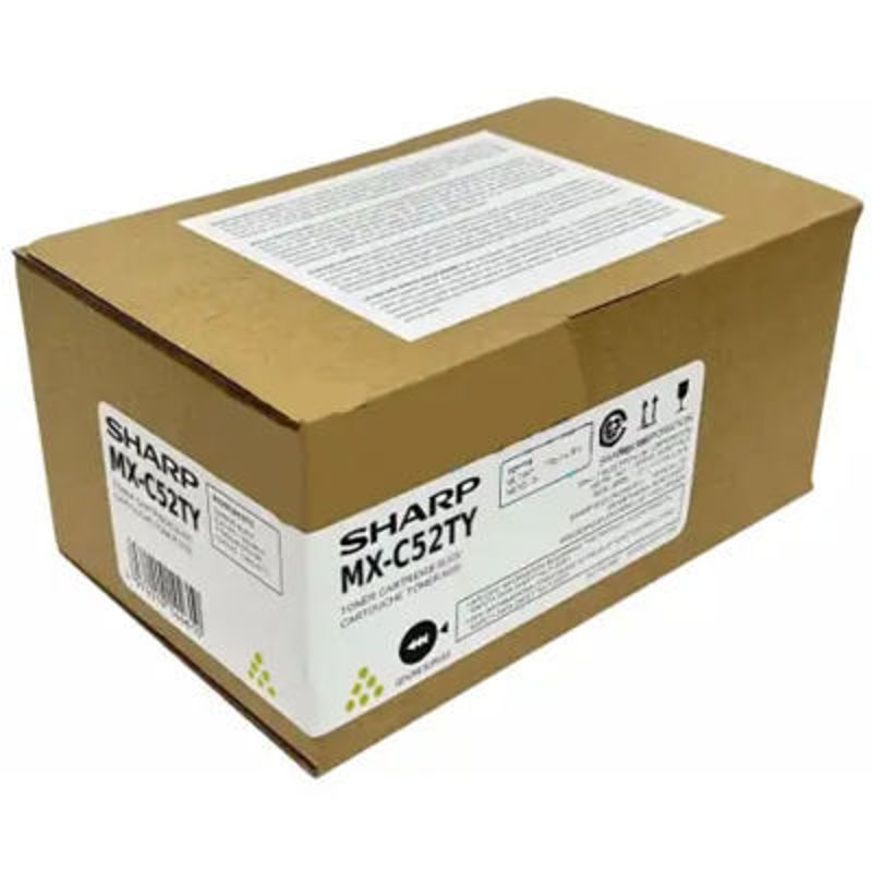 Slika - Sharp MXC52TY rumen originalen toner