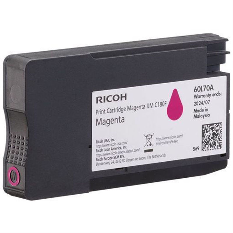 Slika - Ricoh C180M (408519) škrlaten originalen toner