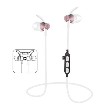 Platinet PM1060P Bluetooth slušalka + bralnik kartic microSD roza Športne brezžične slušalke