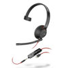 Slika - Poly Blackwire 5210 Monaural USB-C slušalke + 3,5 mm vtič + USB-C/A adapter 8X230AA, 207587-01