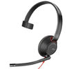 Slika - Poly Blackwire 5210 Monaural USB-C slušalke + 3,5 mm vtič + USB-C/A adapter 8X230AA, 207587-01