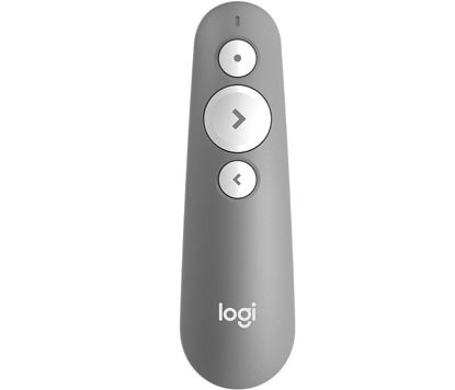 Brezžični laserski predstavitveni daljinec Logitech LOGI R500 USB/BT (siv, 910-006520)