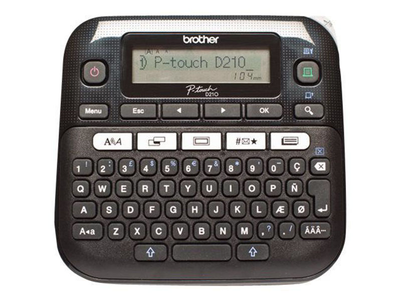 Slika - Brother P-TOUCH PT-D210 (PTD210YJ1), s tipkovnico, tiskalnik nalepk