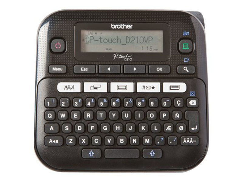 Slika - Brother P-TOUCH PT-D210VP (PTD210VPYJ1)s tipkovnico tiskalnik nalepk