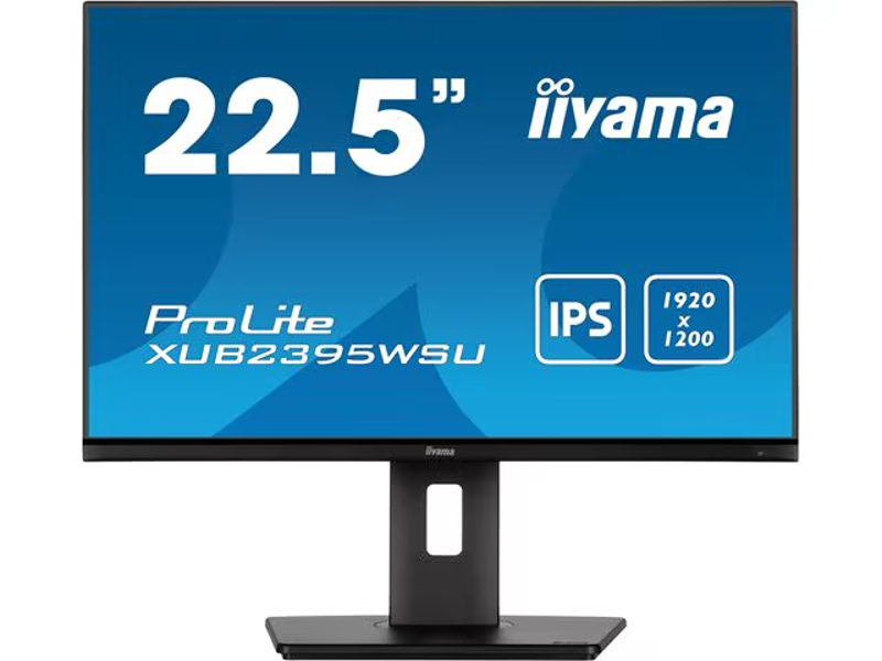 Slika - iiyama ProLite monitor XUB2395WSU-B5, 23", nastavljiv po višini, IPS, 1920 x 1200, vrtljiva funkcija, HDMI, DisplayPort, USB Hub, reduktor modre svetlobe, brez utripanja