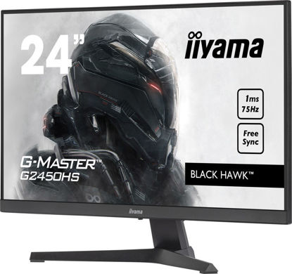 iiyama G-Master Black Hawk gaming monitor G2450HS-B1 23,8" Črna, VA, 75Hz, 1ms, FreeSync, HDMI, Display Portquot