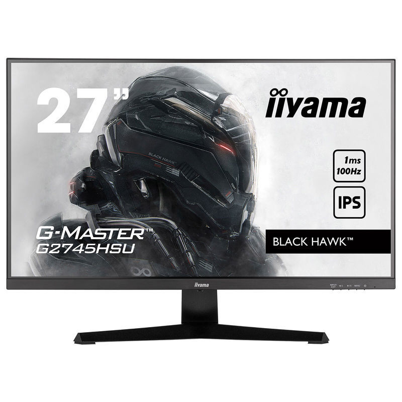 Slika - iiyama G-Master Black Hawk gaming monitor G2745HSU-B1 27" Črna, IPS, 100Hz, 1ms, FreeSync, HDMI, Display Port, USB Hub