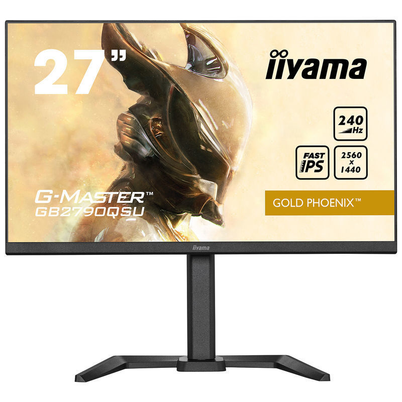Slika - iiyama G-Master Gold Phoenix igralni monitor GB2790QSU-B5 27", 2560 x 1440, 1 ms, FreeSync Premium, Display Port, 240 Hz osveževalna frekvenca, nastavljiva višina