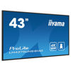 Slika - iiyama ProLite monitor LH4375UHS-B1AG 43", Digital Signage, IPS, HDMI, DisplayPort, 4K, 24/7, Landscape/Portrait, Media Player, Intel SDM slot, Wifi, Anti-Glare