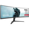 Slika - iiyama G-Master Red Eagle ukrivljen gaming monitor GCB4580DQSN-B1 45" nastavljiv po višini, Dual QHD, 165Hz, 0,8ms, USB-C Dock, HDMI, Display Port, USB Hub