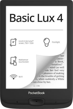 PocketBook Basic Lux 4 PB618 6" 8GB / microSD e-bralnik (PB618-P-WW)