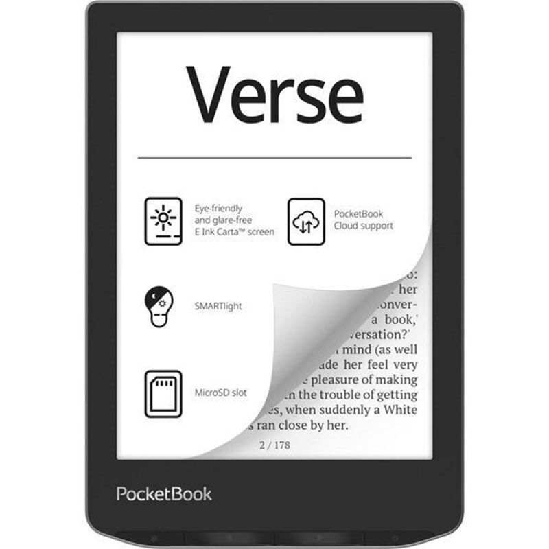 Slika - PocketBook Verse PB629 6" bralnik e-knjig 8GB siva (PB629-M-WW)