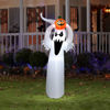 Slika - Velika zunanja napihljiva Halloween dekoracija duh z bučo Family 58067G, 180 cm, IP44, 6 LED