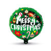 Slika - 3D Božični balon - alu folija - Merry Christmas - 45 cm