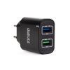 Slika - Delight 55045-2BK 2USB Black, hišni polnilec