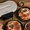 Slika - Rommelsbacher WA 1250 pekač za vaflje srebrno / črn, regulacija temperature, 1250 W (WA1250)