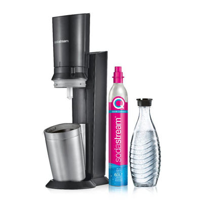 SodaStream Crystal 3.0 QC črn aparat za gaziranje + 0,6L steklenica (1016411410)