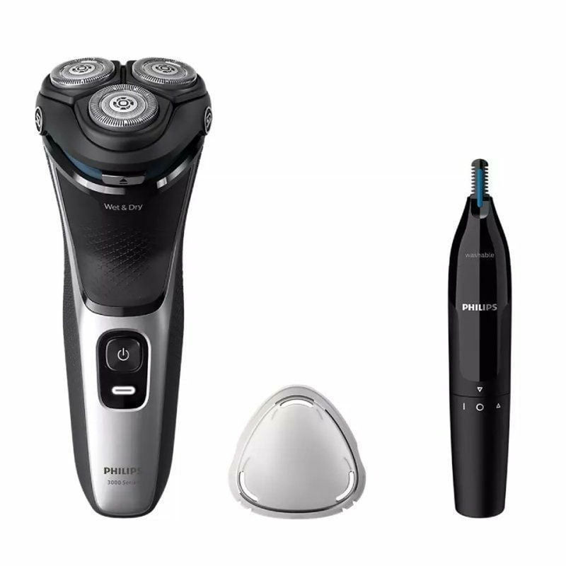 Slika - Philips brivnik  Series 3000 s prirezovalnikom za nos (S3143/02)