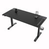 Slika - ULTRADESK Gaming miza MOMENTUM črna, 152,5x70 cm, 75,5 cm, z XXL podlogo za miško, držalom za slušalke, pijačo in mobilni telefon