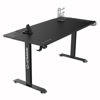 Slika - ULTRADESK Gaming miza MOMENTUM črna, 152,5x70 cm, 75,5 cm, z XXL podlogo za miško, držalom za slušalke, pijačo in mobilni telefon
