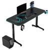 Slika - ULTRADESK Gaming miza FRAG - BLUE V3, 140x60 cm, 76 cm, z XXL podlogo za miško, 4x USB, z ultradesk BEAM, držalo za pijačo in slušalke