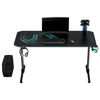 Slika - ULTRADESK Gaming miza FRAG - BLUE V3, 140x60 cm, 76 cm, z XXL podlogo za miško, 4x USB, z ultradesk BEAM, držalo za pijačo in slušalke