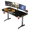 Slika - ULTRADESK Gaming miza FRAG XXL GOLD, 160 x 75 cm, 75 cm, držalo za pijačo in slušalke, 4x USB, stojalo BEAM, s polno površino XXL pa za miško