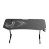 Slika - ULTRADESK Gaming miza FRAG XXL črna, 160 x 75 cm, 75 cm, držalo za pijačo in slušalke, 4x USB, stojalo BEAM, s polno površino XXL miške