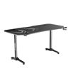 Slika - ULTRADESK Gaming miza FRAG XXL črna, 160 x 75 cm, 75 cm, držalo za pijačo in slušalke, 4x USB, stojalo BEAM, s polno površino XXL miške