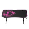 Slika - ULTRADESK Gaming miza FRAG XXL roza, 160 x 75 cm, 75 cm, držalo za pijačo in slušalke, 4x USB, stojalo BEAM, s polno površino XXL za miško