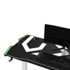 Slika - ULTRADESK Gaming miza FORCE SNOW - bela, 166x70 cm, 66-86 cm, 5 nivojev višine, z XXL podlogo za miško, RGB osvetlitev, držalo za pijačo in slušalke