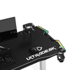 Slika - ULTRADESK Gaming miza FORCE SNOW - bela, 166x70 cm, 66-86 cm, 5 nivojev višine, z XXL podlogo za miško, RGB osvetlitev, držalo za pijačo in slušalke