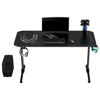 Slika - ULTRADESK Gaming miza FRAG - BELA V3, 140x60 cm, 76 cm, z XXL podlogo za miško, 4xUSB, z ultradesk BEAM, držalom za pijačo in slušalke