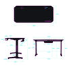 Slika - ULTRADESK Gaming miza FRAG - ČRNA V3, 140x60 cm, 76 cm, z XXL podlogo za miško, 4xUSB, z ultradesk BEAM, držalom za pijačo in slušalke