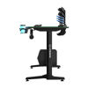 Slika - ULTRADESK Gaming miza FRAG - GREEN V3, 140x60 cm, 76 cm, z XXL podlogo za miško, 4xUSB,  z ultradesk BEAM, držalom za pijačo in slušalke