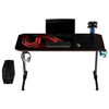 Slika - ULTRADESK Gaming miza FRAG - RDEČA V3, 140x60 cm, 76 cm, z XXL podlogo za miško, 4xUSB, z ultradesk BEAM, držalom za pijačo in slušalke