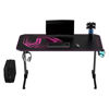Slika - ULTRADESK Gaming miza FRAG roza V3, 140x60 cm, 76 cm, z XXL podlogo za miško, 4xUSB, z ultradesk BEAM, držalom za pijačo in slušalke