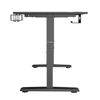 Slika - ULTRADESK CRUISER BLACK Gaming miza, 160x70 cm, 66-82 cm, držalo za slušalke, 3 luknje za kabel, nastavljiva višina