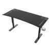 Slika - ULTRADESK CRUISER BLACK Gaming miza, 160x70 cm, 66-82 cm, držalo za slušalke, 3 luknje za kabel, nastavljiva višina
