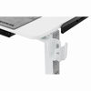 Slika - ULTRADESK Gaming miza WINGER - bela, 111x155x60 cm, 75-122 cm, elektronsko nastavljiva, RGB osvetlitev, držalo za slušalke