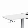 Slika - ULTRADESK Gaming miza WINGER - bela, 111x155x60 cm, 75-122 cm, elektronsko nastavljiva, RGB osvetlitev, držalo za slušalke