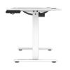 Slika - ULTRADESK Gaming miza LEVEL V2 bela, 140x68cm, 72-117cm, električno nastavljiva višina, z XXL podlogo za miško, pijačo in slušalko
