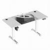 Slika - ULTRADESK Gaming miza LEVEL V2 bela, 140x68cm, 72-117cm, električno nastavljiva višina, z XXL podlogo za miško, pijačo in slušalko