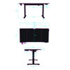 Slika - ULTRADESK Gaming miza LEVEL V2 bela, 140x68cm, 72-117cm, električno nastavljiva višina, z XXL podlogo za miško, pijačo in slušalko