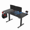 Slika - ULTRADESK Gaming miza LEVEL V2 BLUE, 140x68cm, 72-117cm, električno nastavljiva višina, z XXL podlogo za miško, pijačo in slušalkami