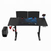 Slika - ULTRADESK Gaming miza LEVEL V2 BLUE, 140x68cm, 72-117cm, električno nastavljiva višina, z XXL podlogo za miško, pijačo in slušalkami