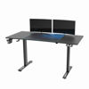 Slika - ULTRADESK Gaming miza LEVEL V2 BLUE, 140x68cm, 72-117cm, električno nastavljiva višina, z XXL podlogo za miško, pijačo in slušalkami