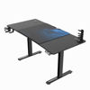 Slika - ULTRADESK Gaming miza LEVEL V2 BLUE, 140x68cm, 72-117cm, električno nastavljiva višina, z XXL podlogo za miško, pijačo in slušalkami