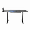 Slika - ULTRADESK Gaming miza LEVEL V2 BLUE, 140x68cm, 72-117cm, električno nastavljiva višina, z XXL podlogo za miško, pijačo in slušalkami