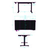 Slika - ULTRADESK Gaming miza LEVEL V2 BLUE, 140x68cm, 72-117cm, električno nastavljiva višina, z XXL podlogo za miško, pijačo in slušalkami